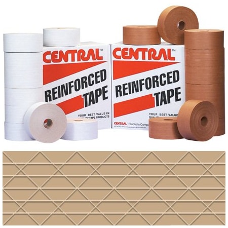Bsc Preferred 72mm x 450' Kraft Central 240 Reinforced Tape, 10PK T907240
